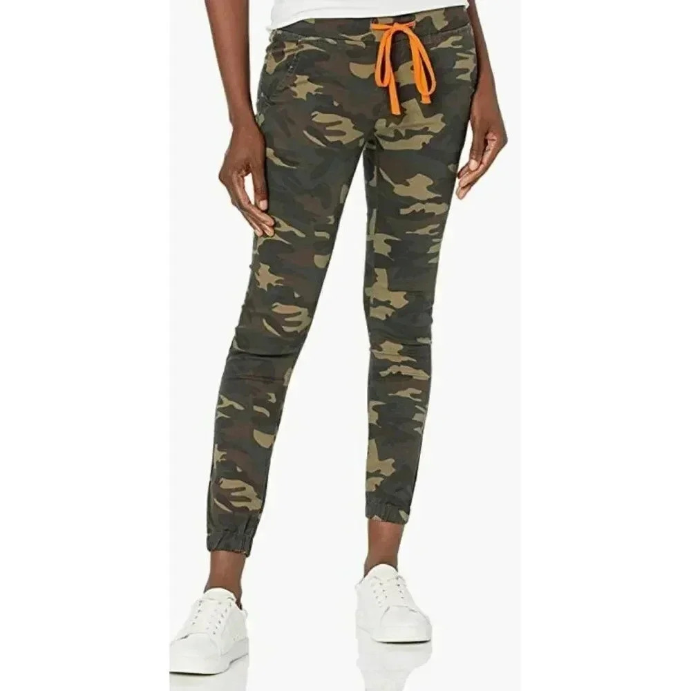 V.I.P. JEANS Cargo Pants for Women Juniors and Plus Sizes Solids, Camo 2, Size 1